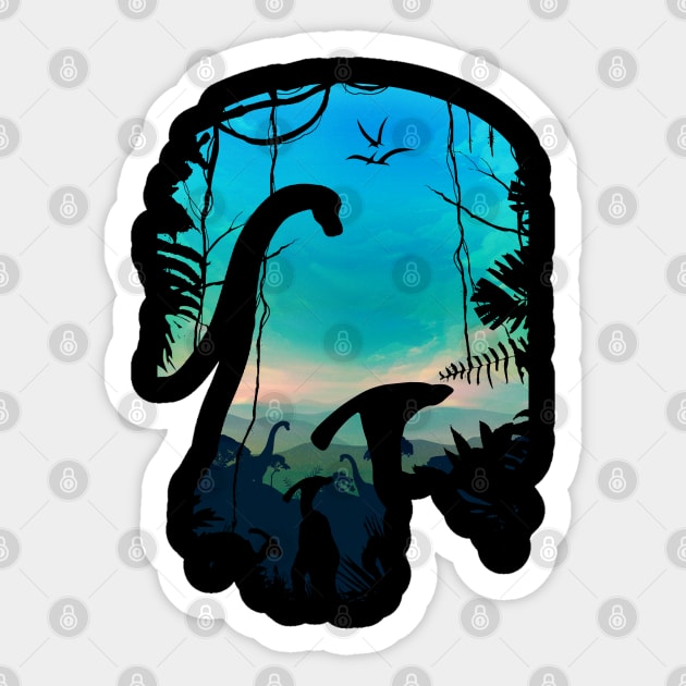 Dino World Sticker by clingcling